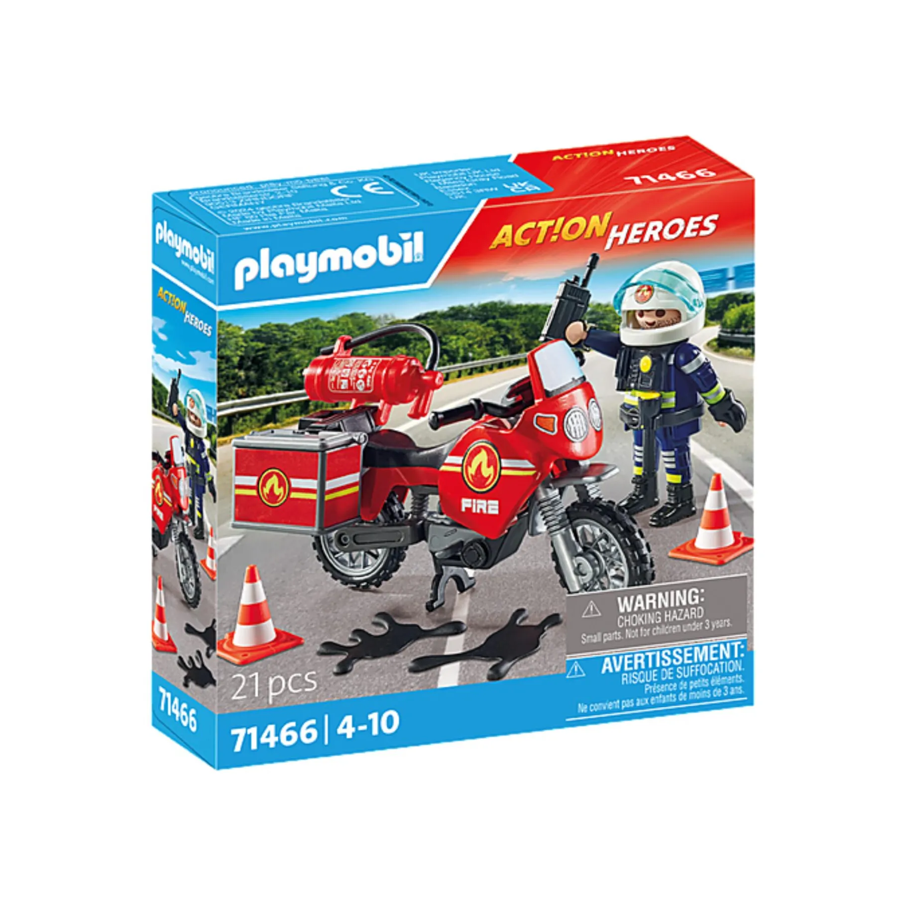 Bouwstenen|Jongens>Playmobil 71466 Action Heroes Brandweer Op De Plaats Van Het Ongeval