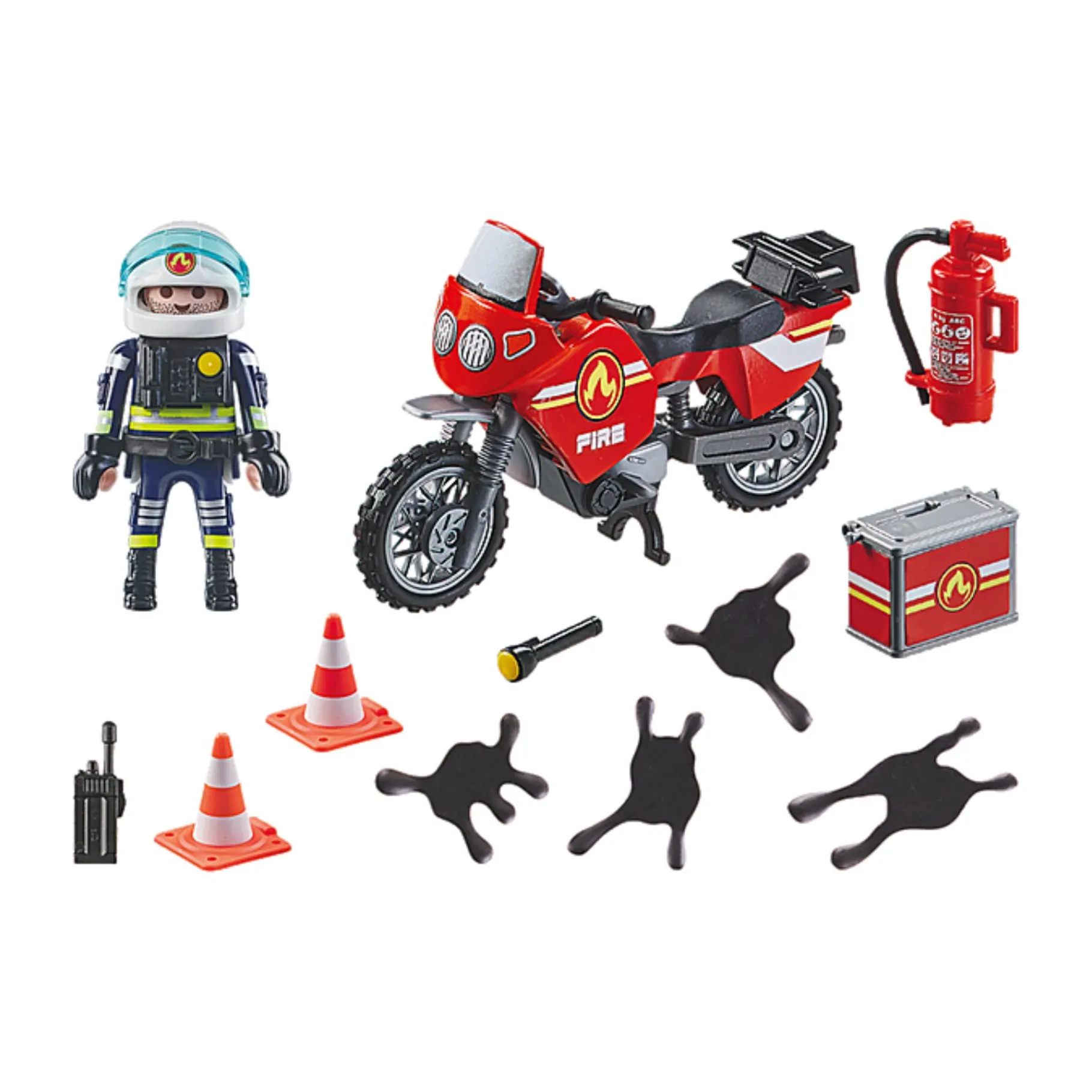 Bouwstenen|Jongens>Playmobil 71466 Action Heroes Brandweer Op De Plaats Van Het Ongeval