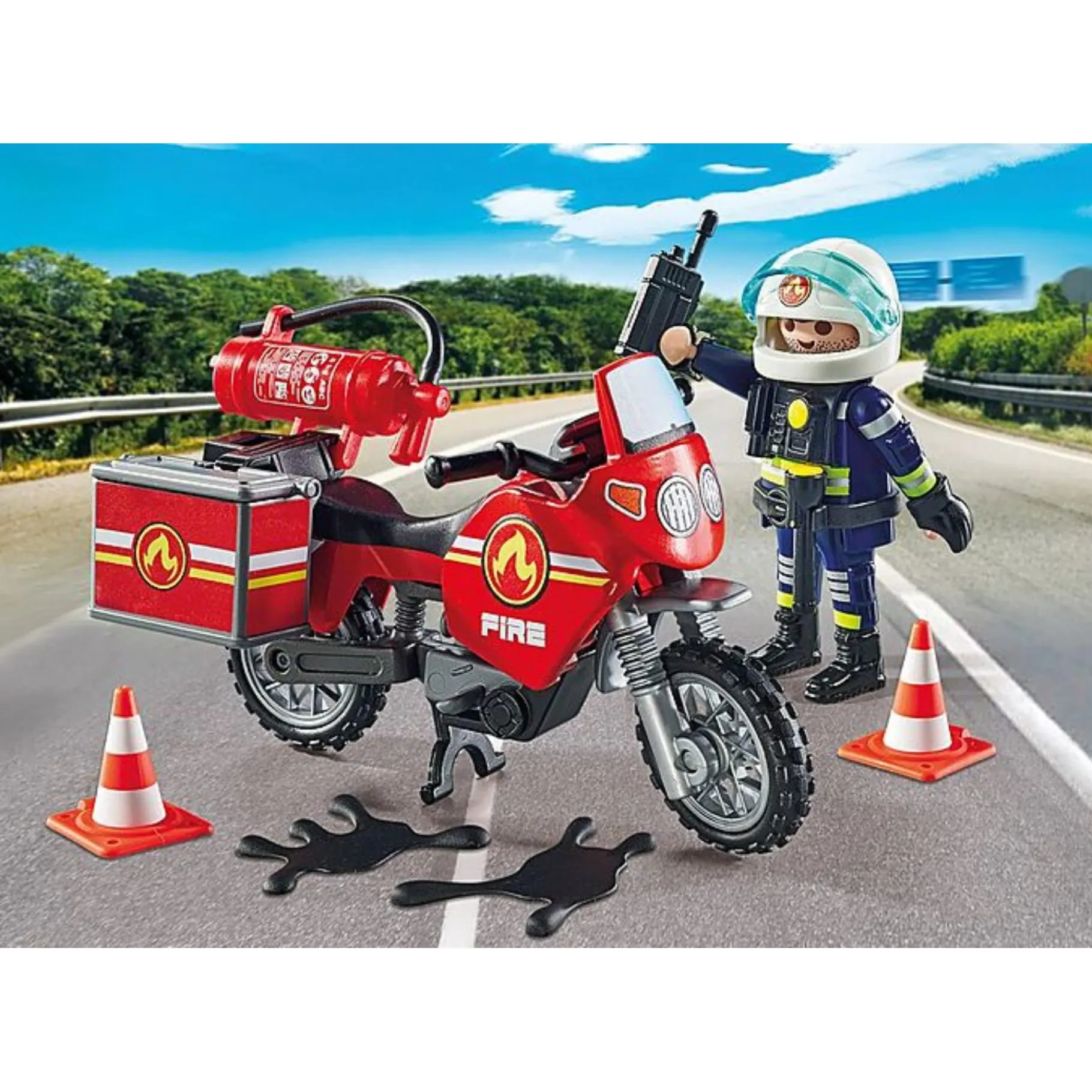 Bouwstenen|Jongens>Playmobil 71466 Action Heroes Brandweer Op De Plaats Van Het Ongeval