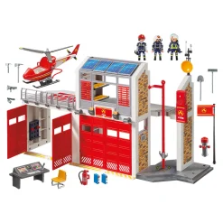 Jongens|Bouwstenen> Playmobil 9462 Action Heroes Grote Brandweerkazern