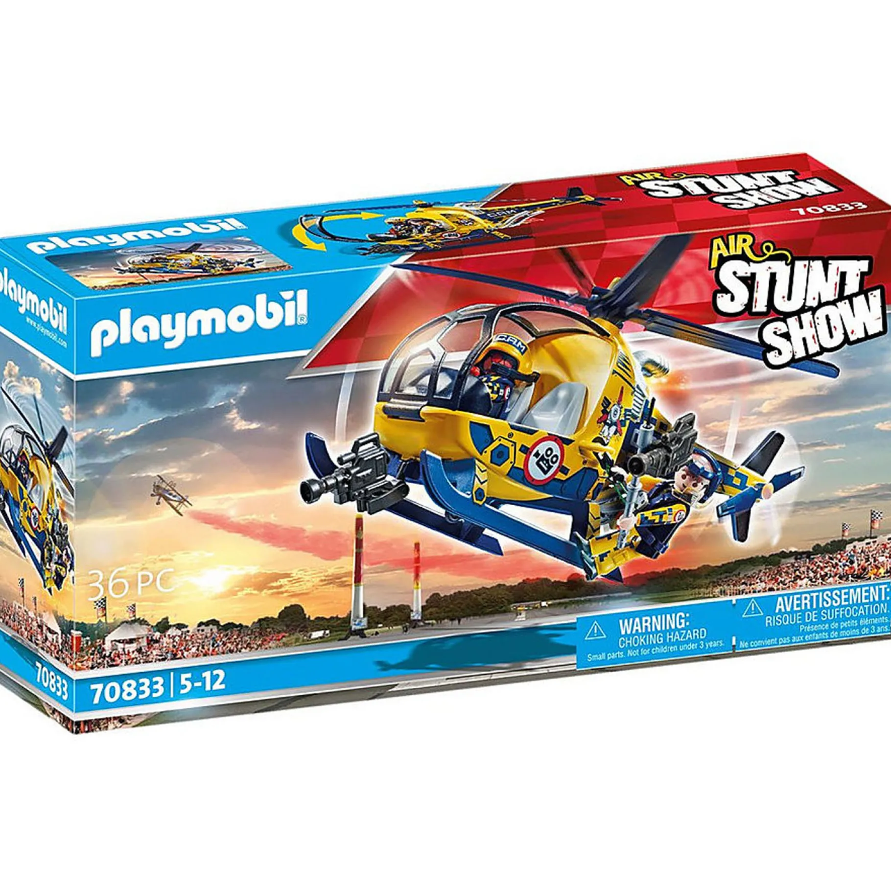 Jongens|Bouwstenen>Playmobil 70833 Air Stuntshow Filmploeg Helikopter