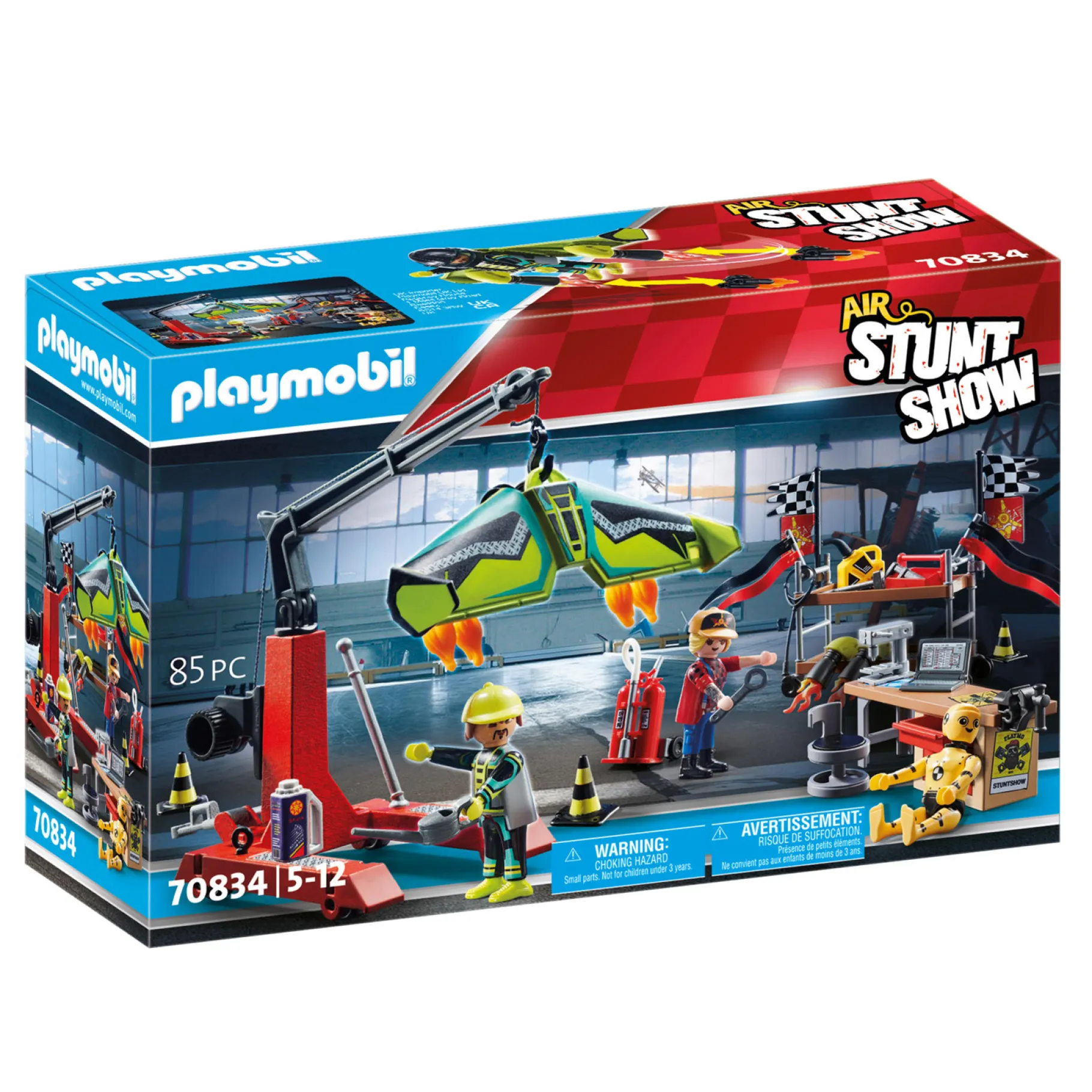 Jongens|Bouwstenen>Playmobil 70834 Air Stuntshow Servicestation