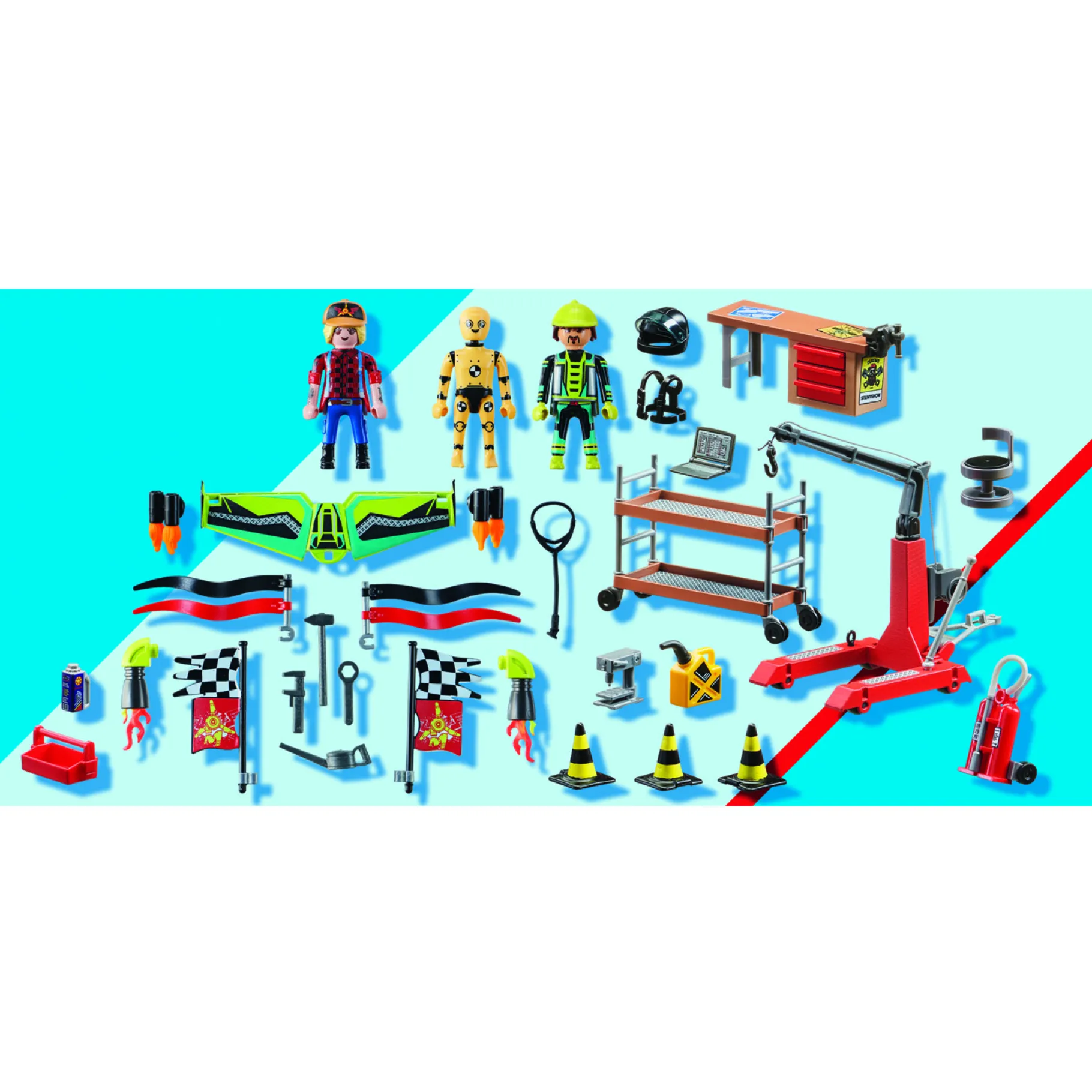 Jongens|Bouwstenen>Playmobil 70834 Air Stuntshow Servicestation