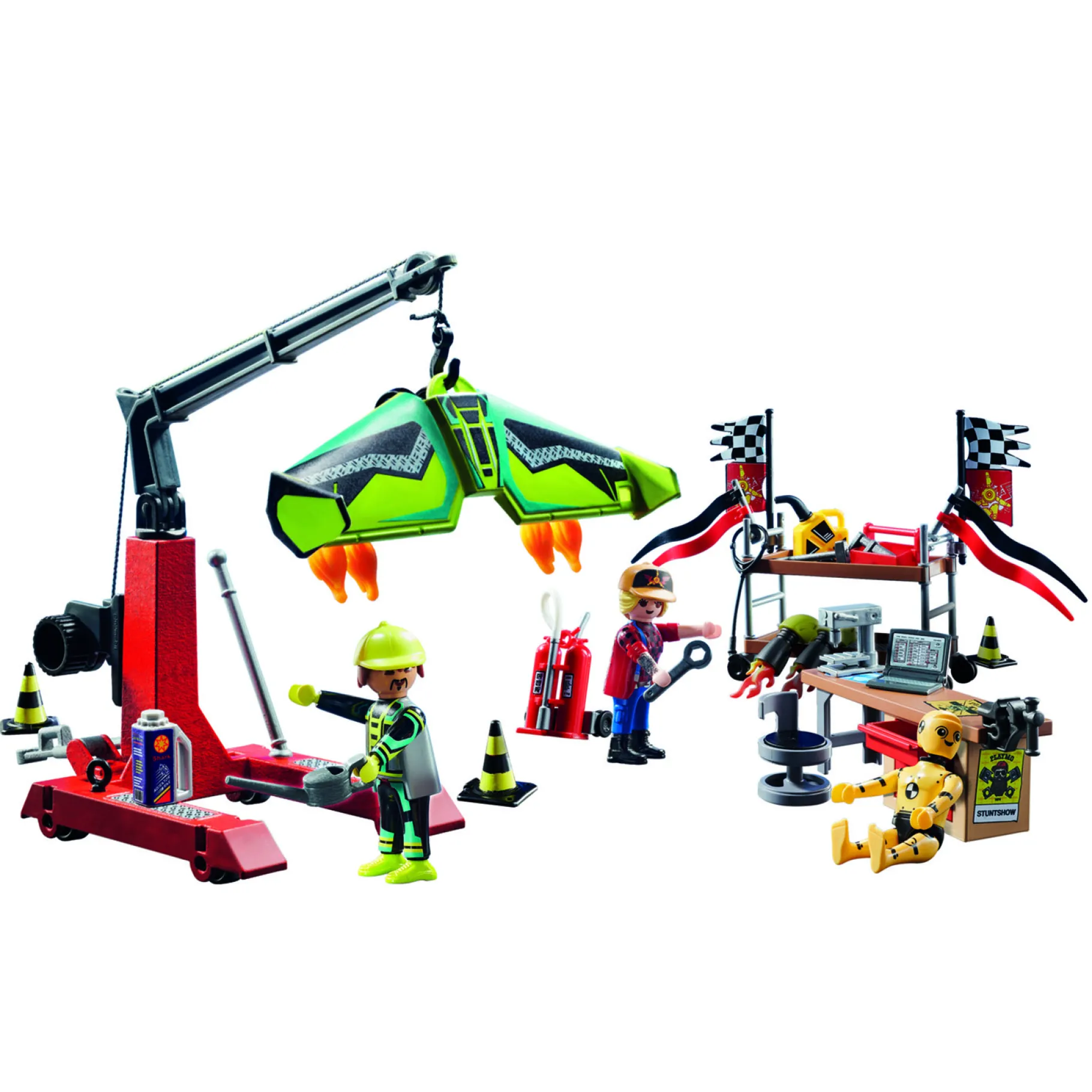 Jongens|Bouwstenen>Playmobil 70834 Air Stuntshow Servicestation