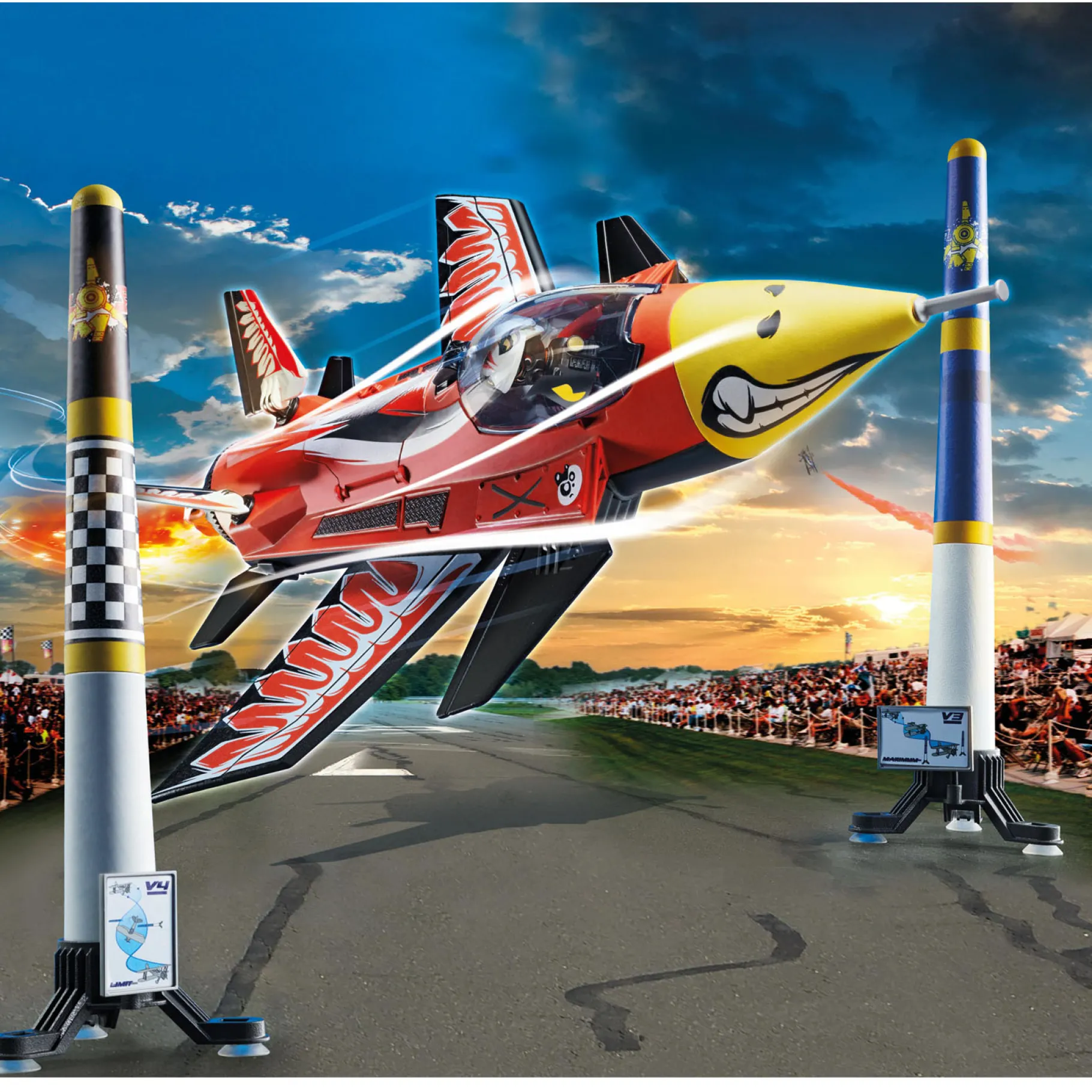 Jongens|Bouwstenen>Playmobil 70832 Air Stuntshow Jet