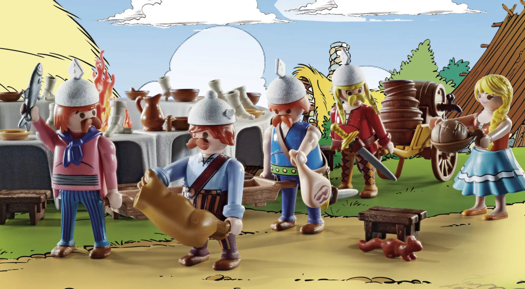 Jongens|Bouwstenen>Playmobil 70931 Asterix: Het Grote Dorpsfeest