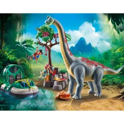 Speelsets|Jongens></noscript>Playmobil 71819 brachiosaurus met hovercraft