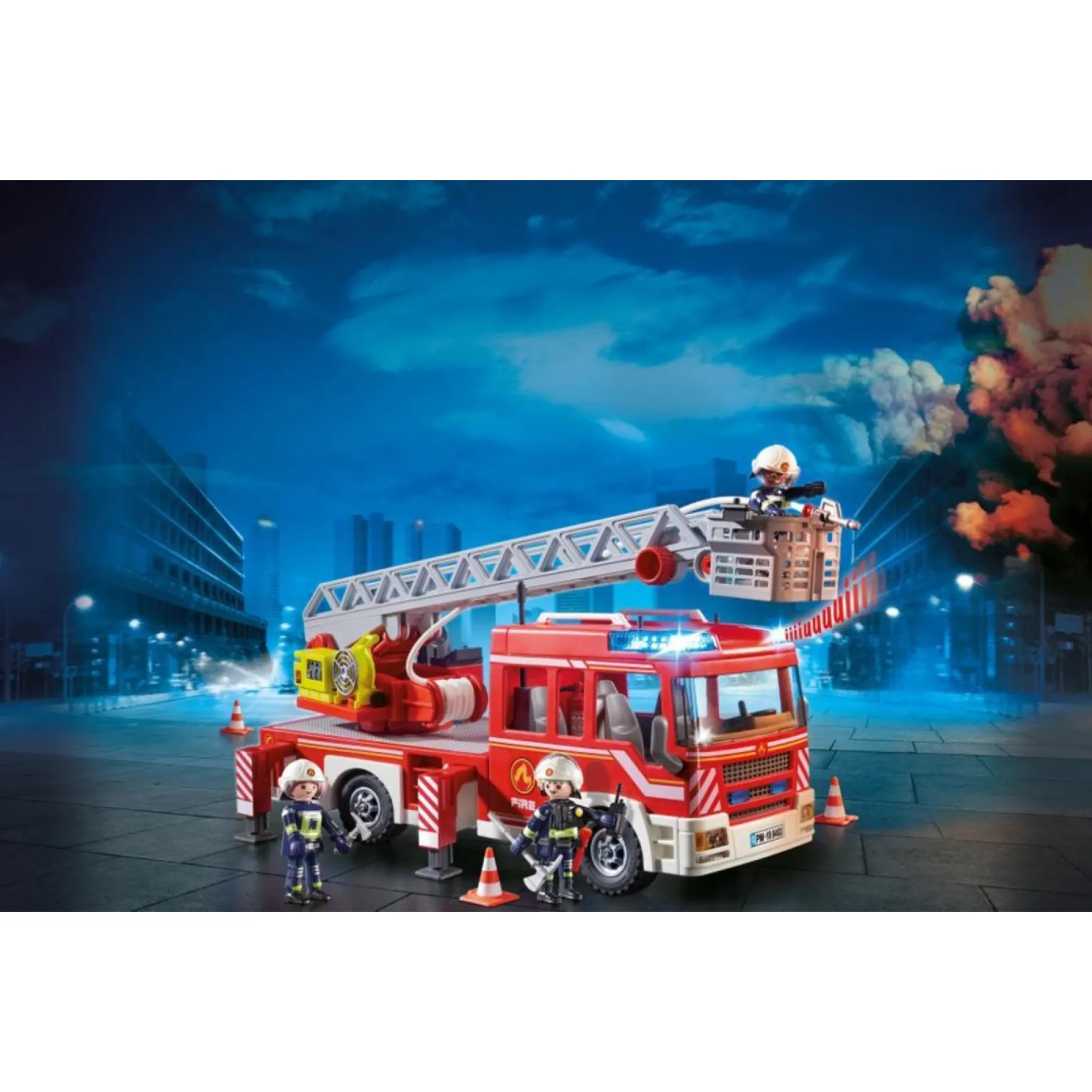 Bouwstenen|Jongens>Playmobil 9463 Brandweer Ladderwagen