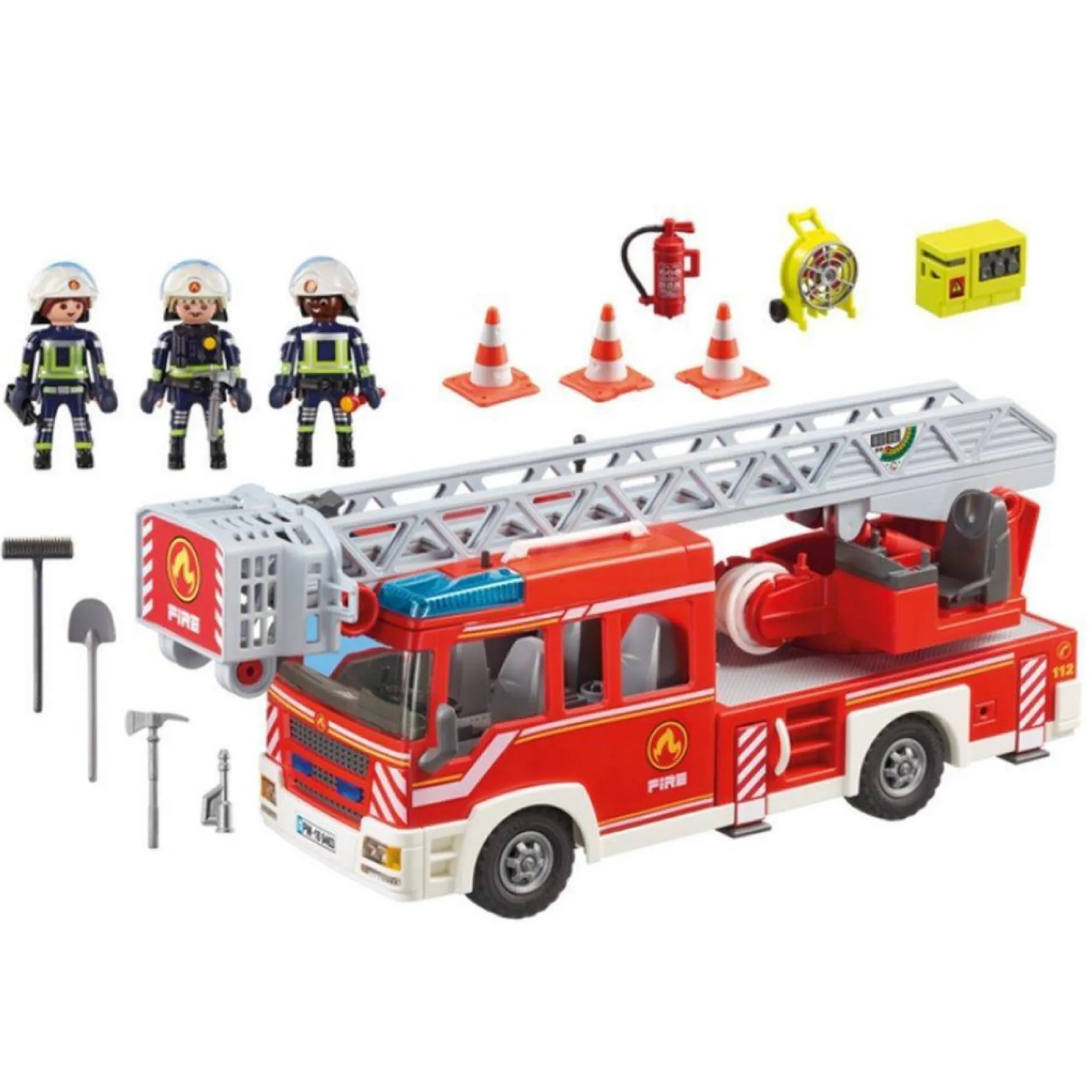 Bouwstenen|Jongens>Playmobil 9463 Brandweer Ladderwagen