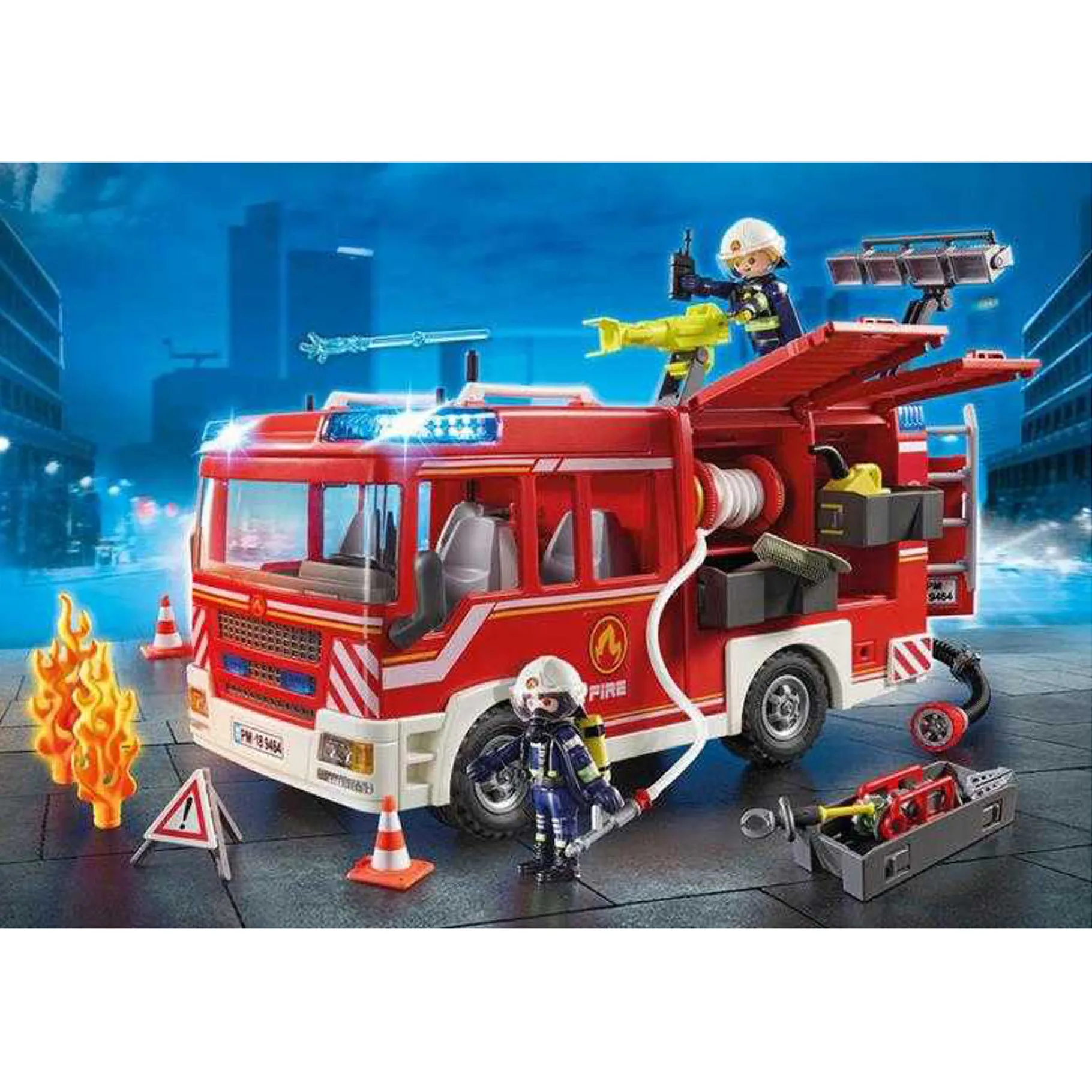 Bouwstenen|Jongens>Playmobil 9464 Brandweer Pompwagen