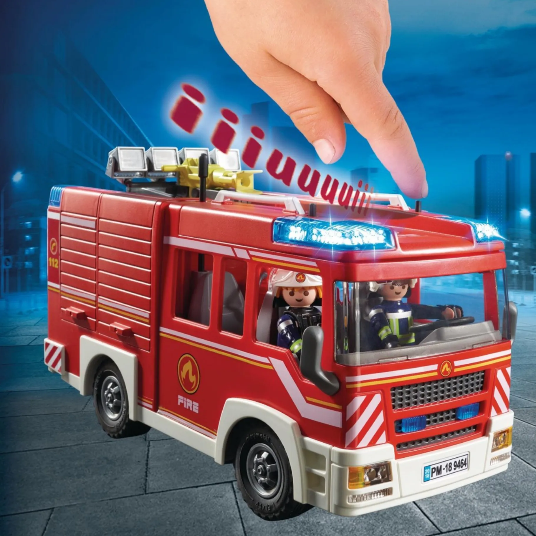 Bouwstenen|Jongens>Playmobil 9464 Brandweer Pompwagen
