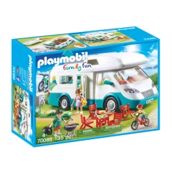 Jongens|Bouwstenen>Playmobil 70088 Camper  Met Familie