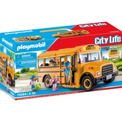 Jongens|Bouwstenen>Playmobil 71094 City Schoolbus