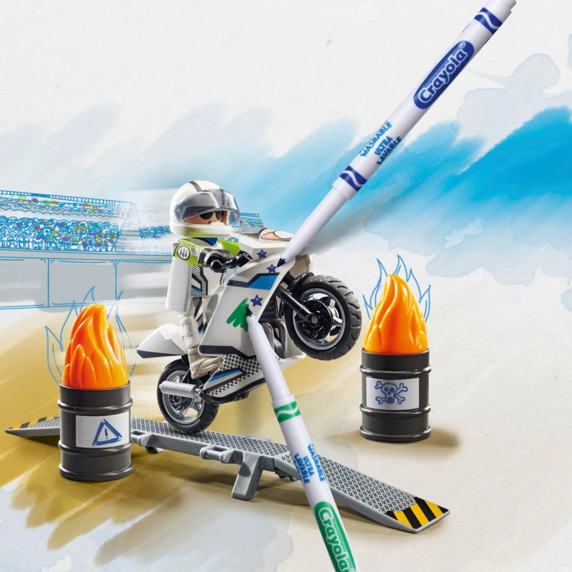 Bouwpakketten> Playmobil 71377 Color Motorcrosser