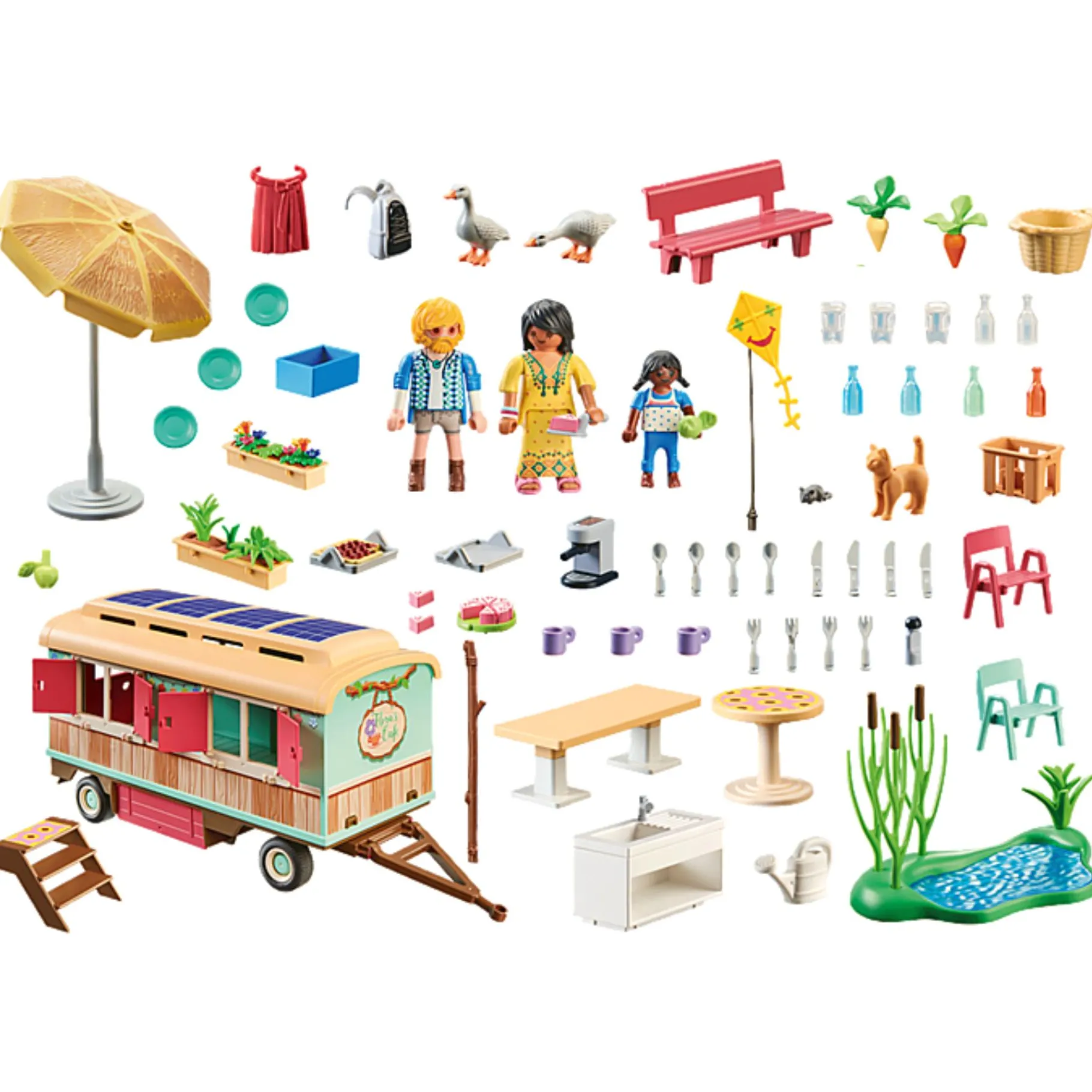 Jongens|Bouwstenen>Playmobil 71441 Country Gezellig Woonwagencafé