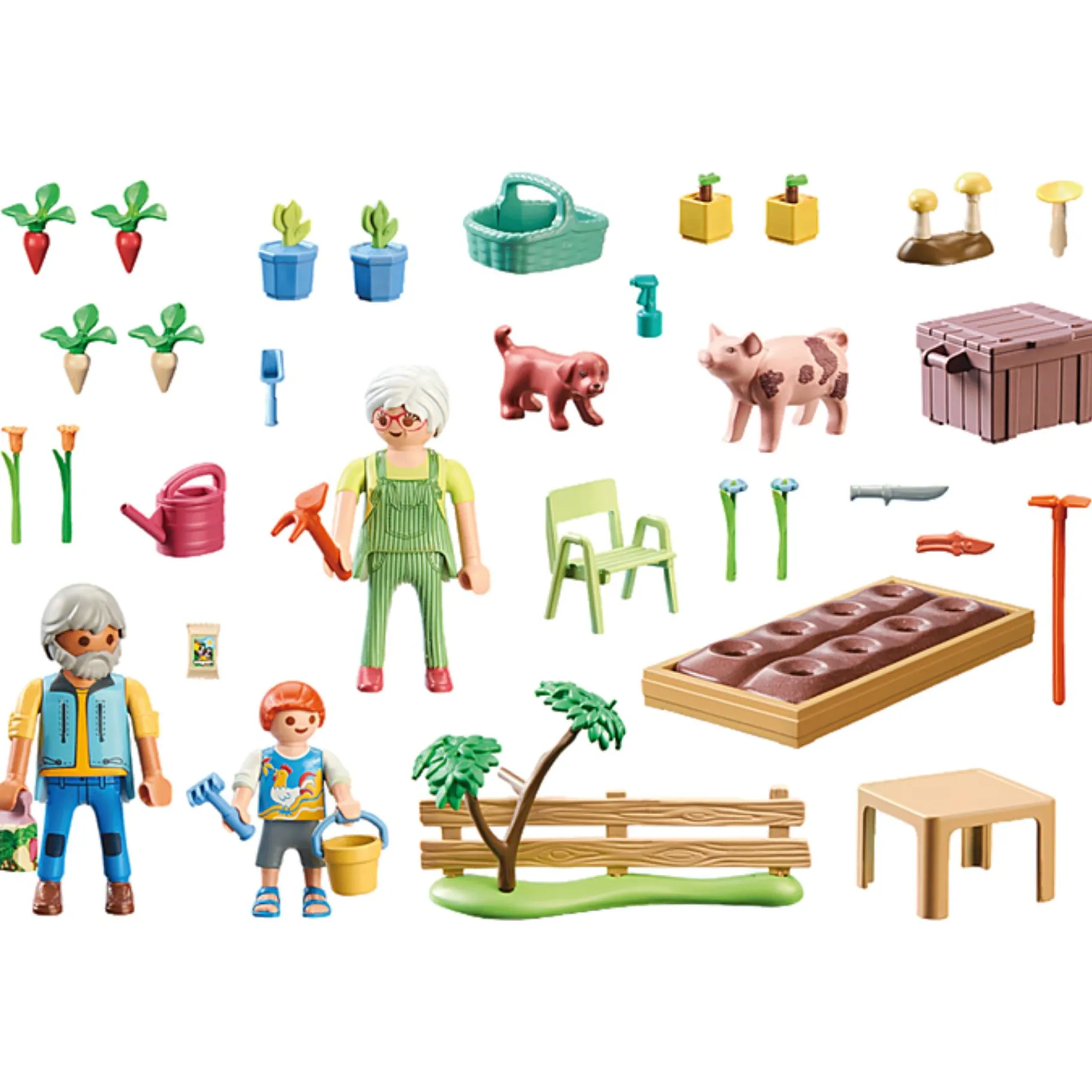 Jongens|Bouwstenen>Playmobil 71443 Country Idyllische Moestuin Bij De Grootouders
