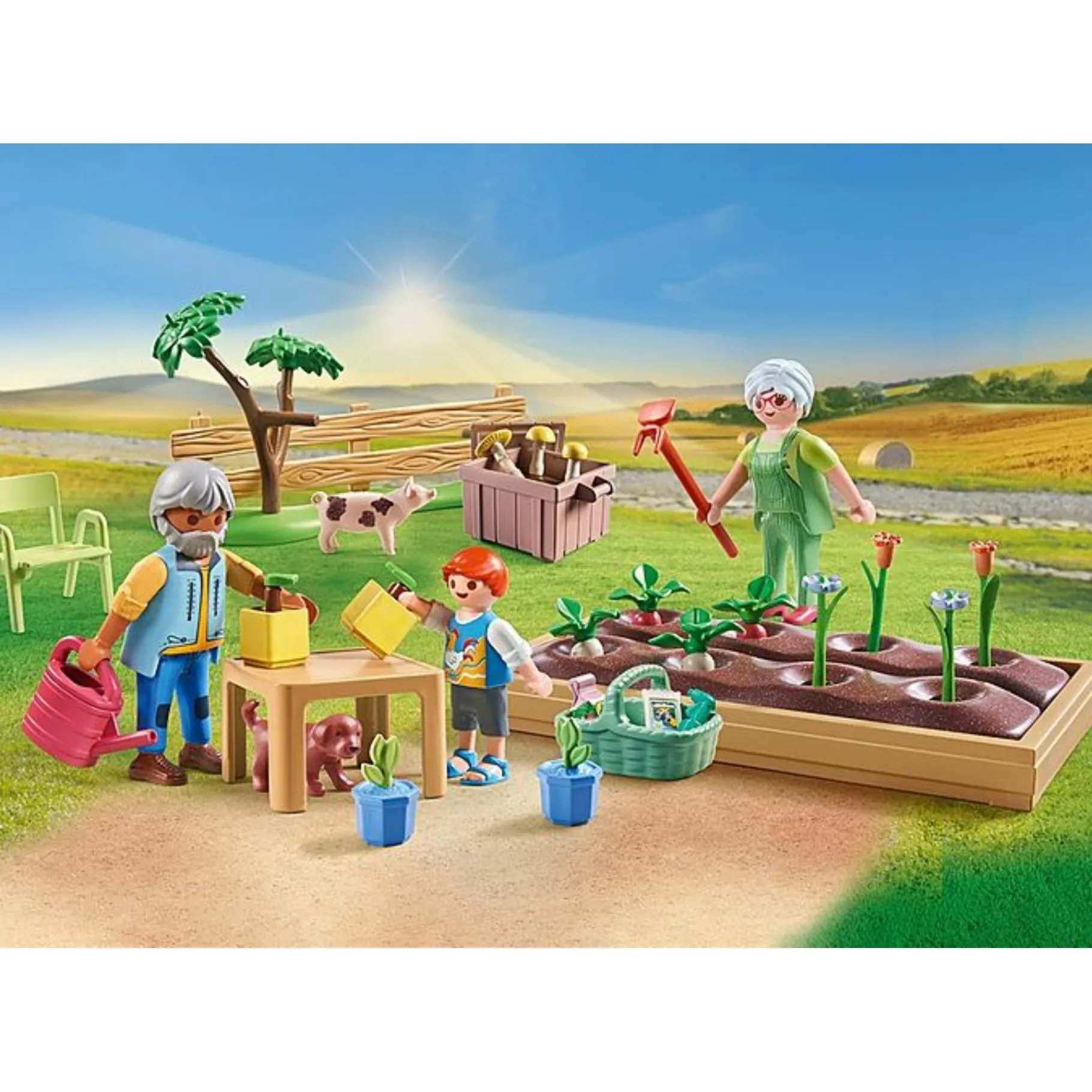 Jongens|Bouwstenen>Playmobil 71443 Country Idyllische Moestuin Bij De Grootouders