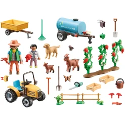 Bouwstenen|Jongens>Playmobil 71442 Country Tractor Met Aanhanger En Watertank