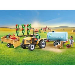 Bouwstenen|Jongens></noscript>Playmobil 71442 Country Tractor Met Aanhanger En Watertank