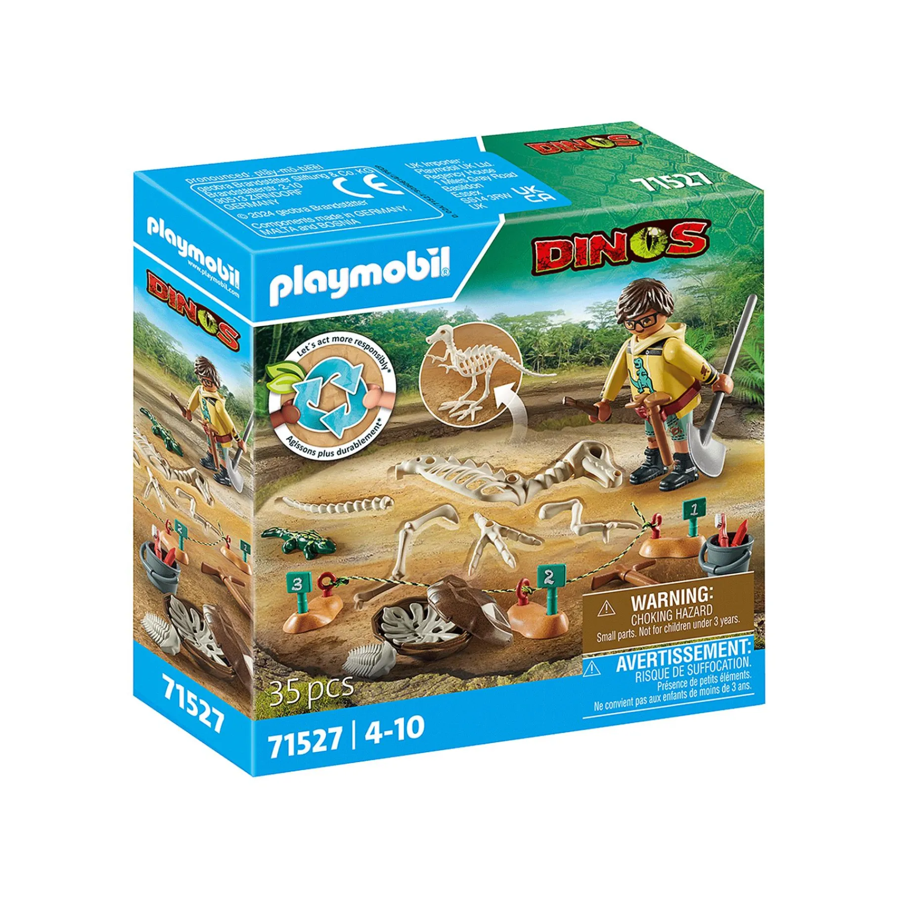 Jongens|Bouwstenen>Playmobil 71527 Dinos Opgravingsplaats Met Dinosaurusskelet
