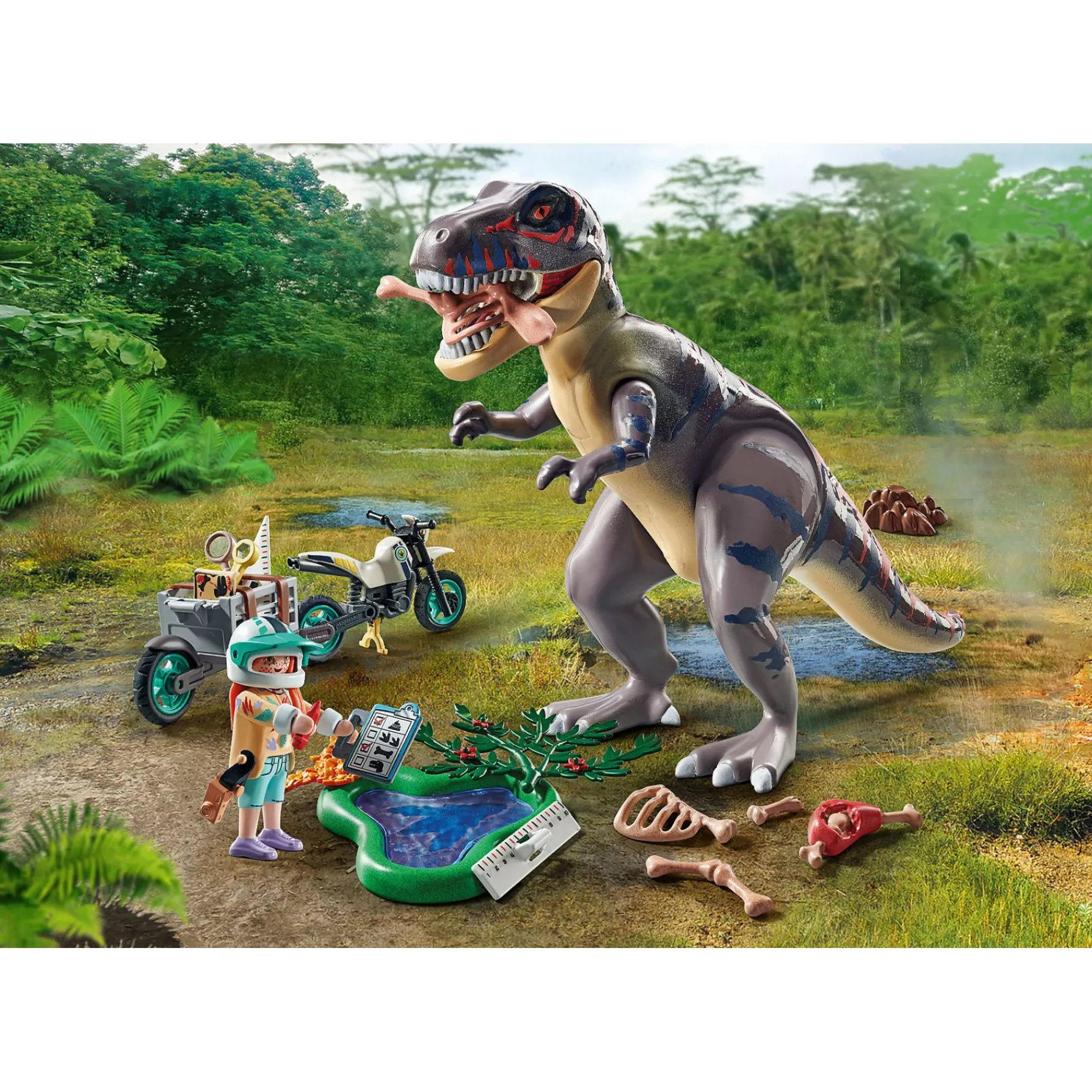 Jongens|Bouwstenen>Playmobil 71524 Dinos T-Rex Sporenonderzoek