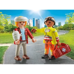 Jongens|Bouwstenen>Playmobil 71506 Duopacks Paramedicus Met Patiënt