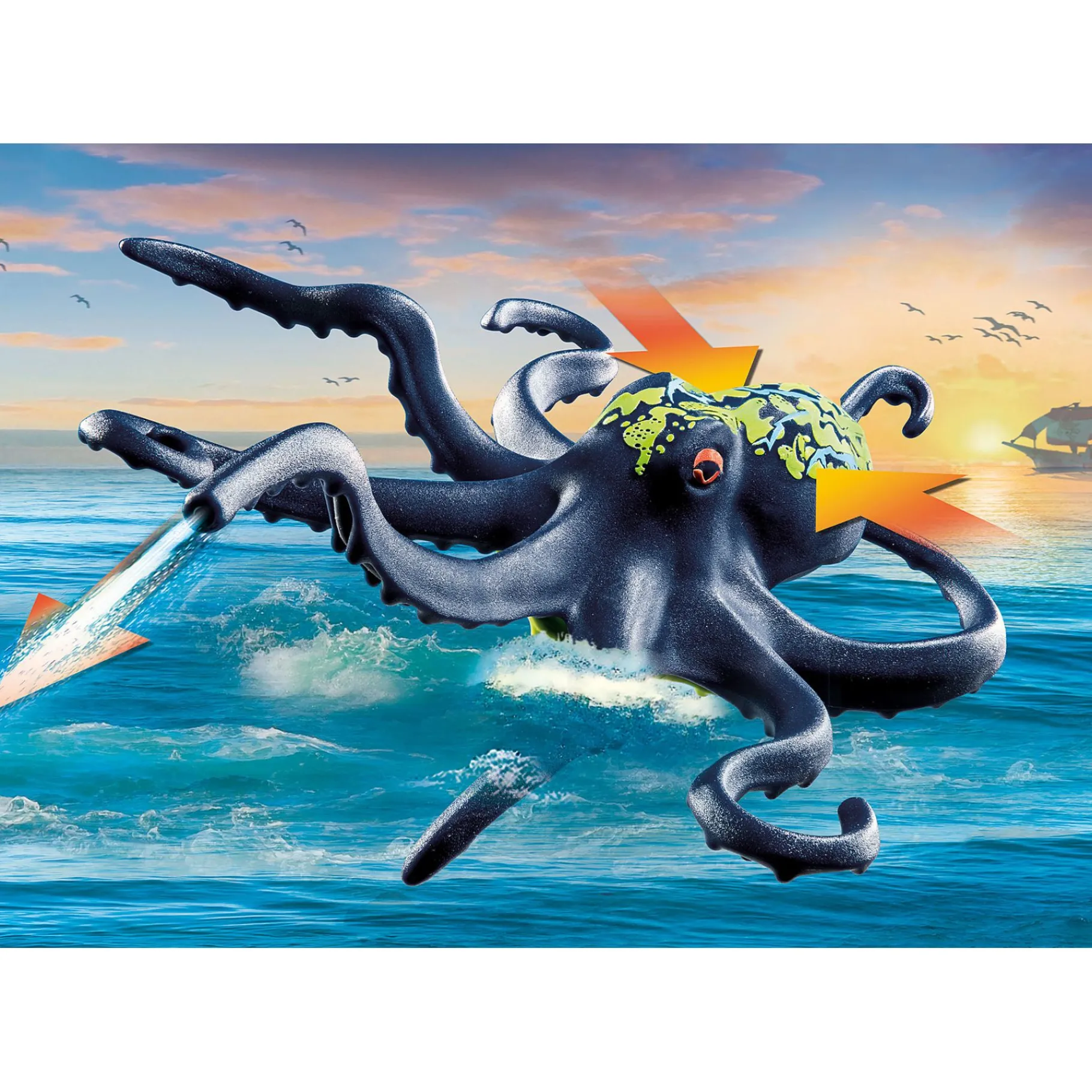 Jongens>Playmobil 71419 Gevecht Reuzenoctopus