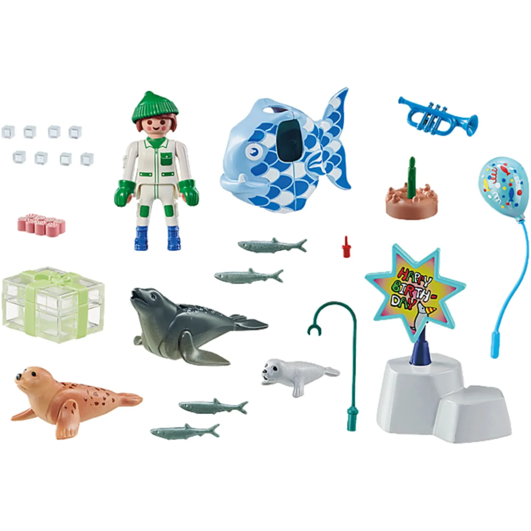 Jongens|Bouwstenen>Playmobil 71448 Gift Set Dieren Voeren