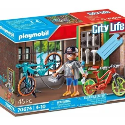 Jongens|Bouwstenen>Playmobil 70674 Gift Set E-Bike Werkplaats