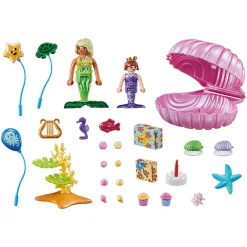 Jongens|Bouwstenen>Playmobil 71446 Gift Set Zeemeermin  Verjaardagsfeestje