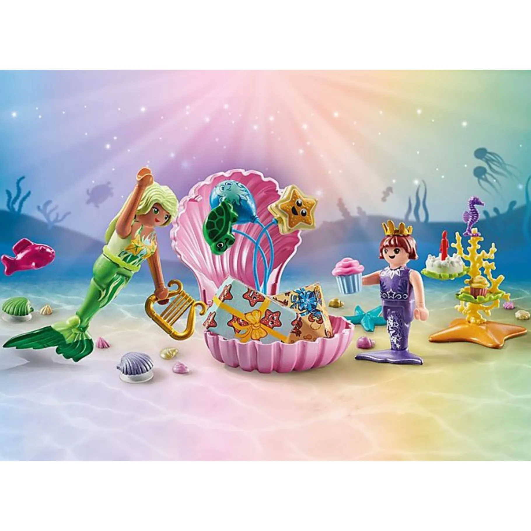 Jongens|Bouwstenen>Playmobil 71446 Gift Set Zeemeermin Verjaardagsfeestje