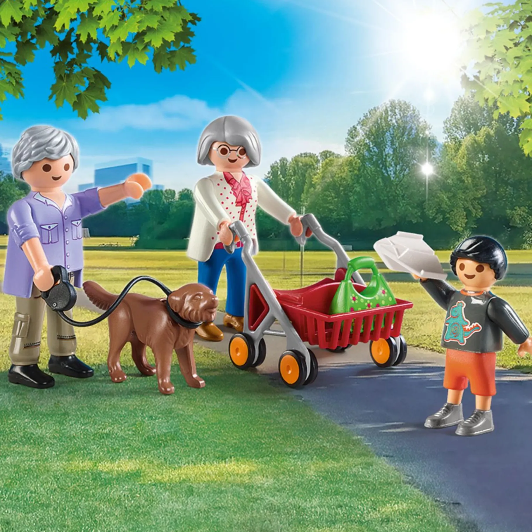 Jongens|Bouwstenen>Playmobil 70990 Grootouders Met Kleinkinderen