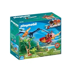 Jongens|Bouwstenen>Playmobil 9430 Helikopter Met Pteranodon