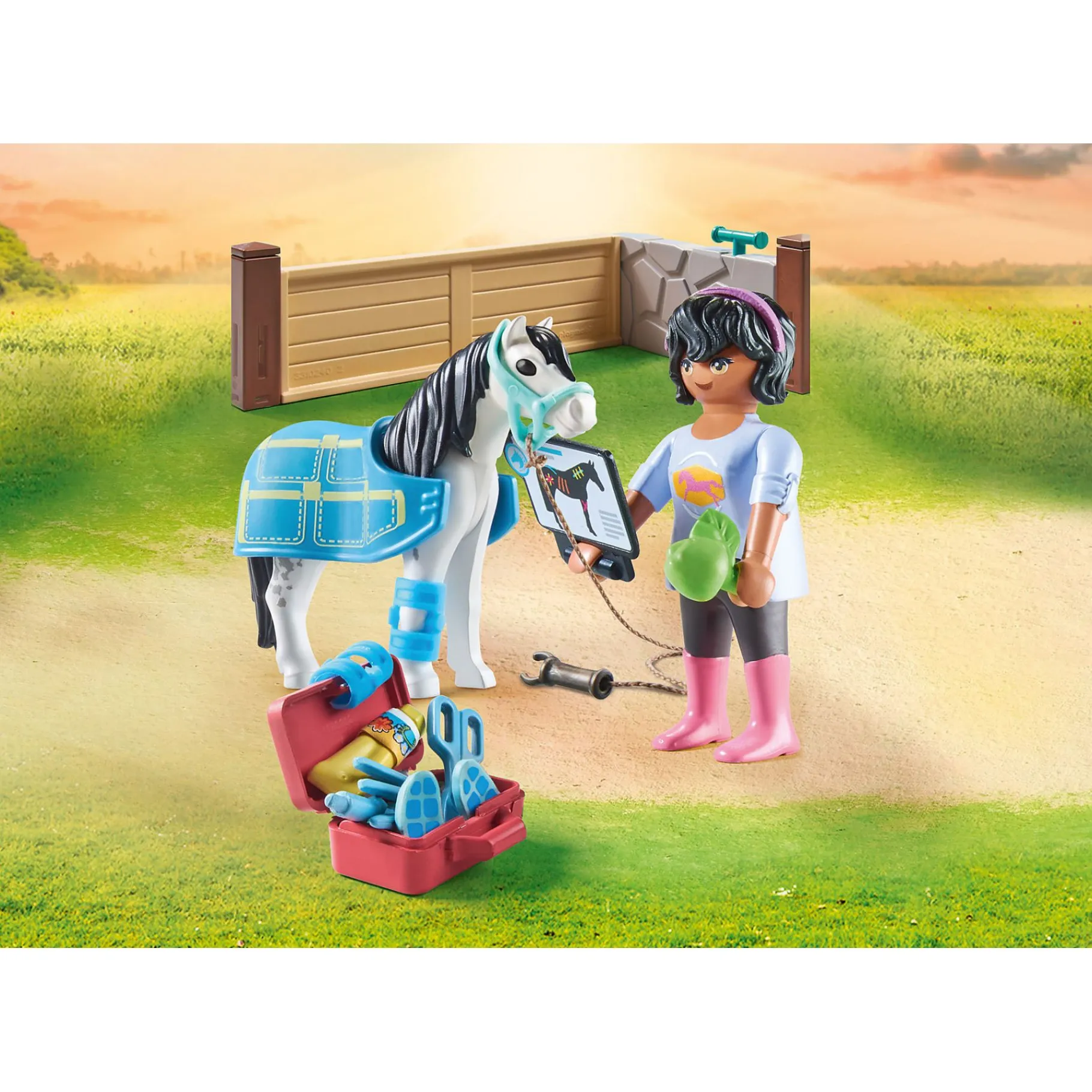 Bouwstenen|Jongens>Playmobil 71497 Horses Of Waterfall Paardentherapeut