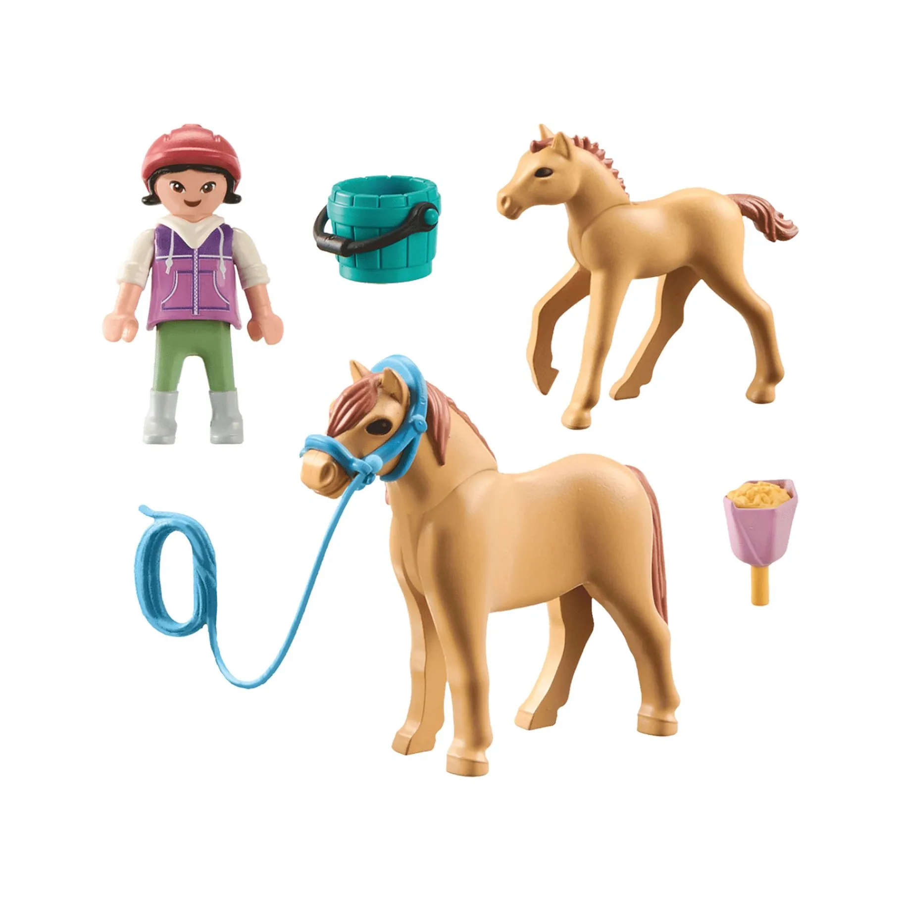 Jongens|Bouwstenen>Playmobil 71498 Horses Of Waterfall Kind Met Pony