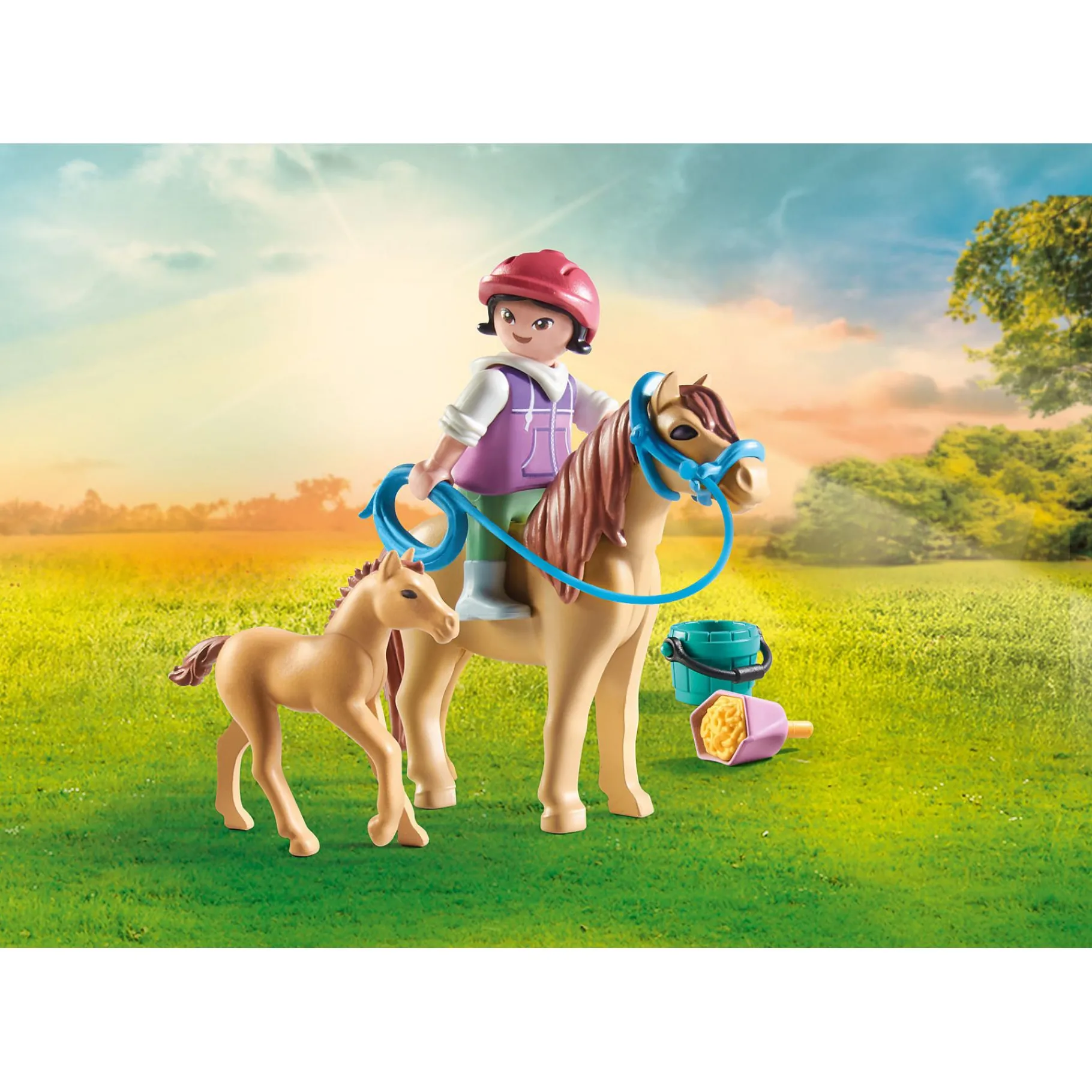Jongens|Bouwstenen>Playmobil 71498 Horses Of Waterfall Kind Met Pony