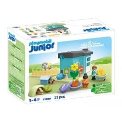 Speelsets|Jongens> PlayMobil 71690 Junior Dierenpension met Voerautomaat