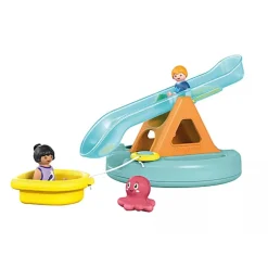 Jongens|Speelsets> PlayMobil 71687 Junior Zwemeiland met Waterglijbaan