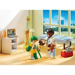 Speelsets|Jongens> PlayMobil 71619 Kinderarts met teddybeer
