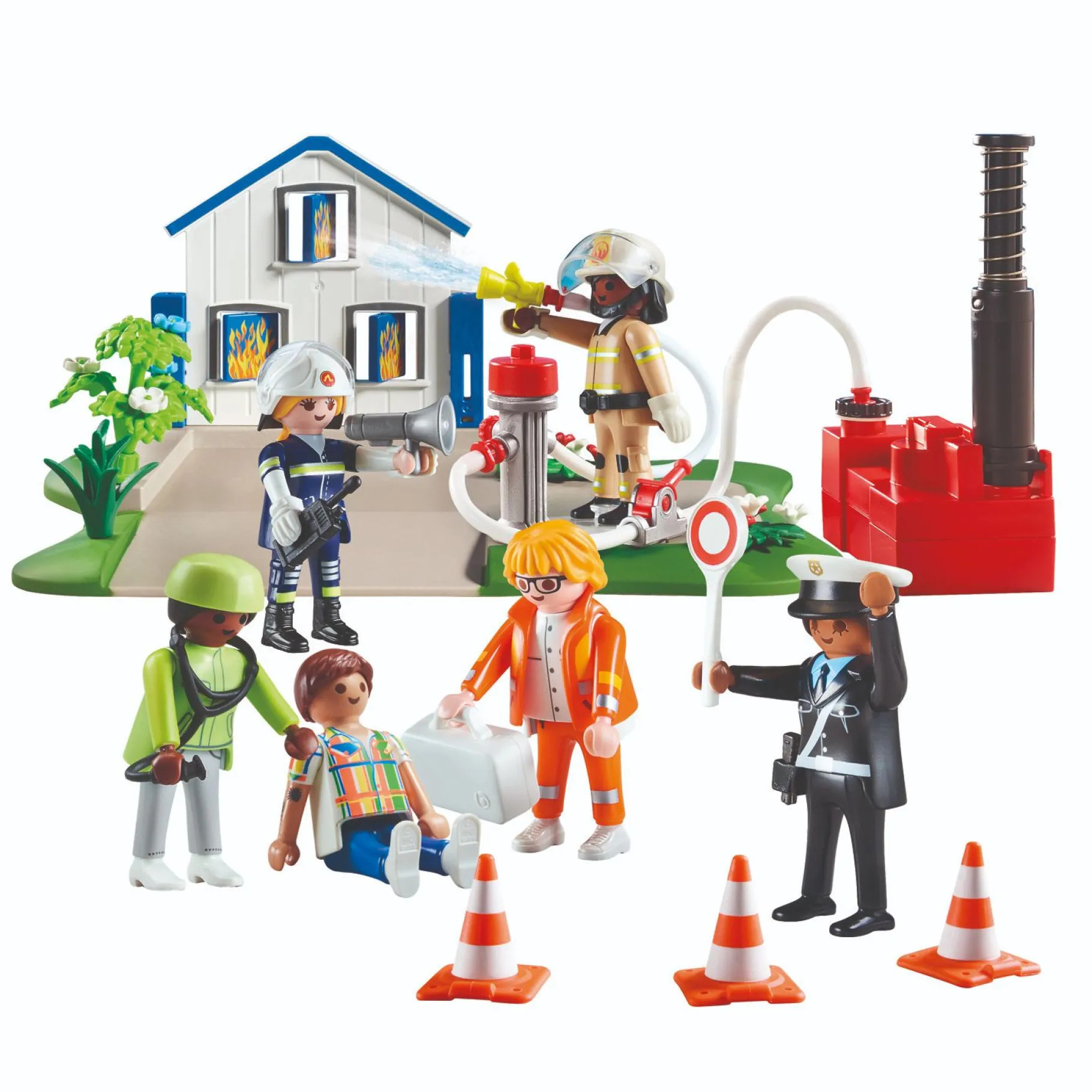 Jongens|Bouwstenen>Playmobil 70980 My Figures Reddingsmissie