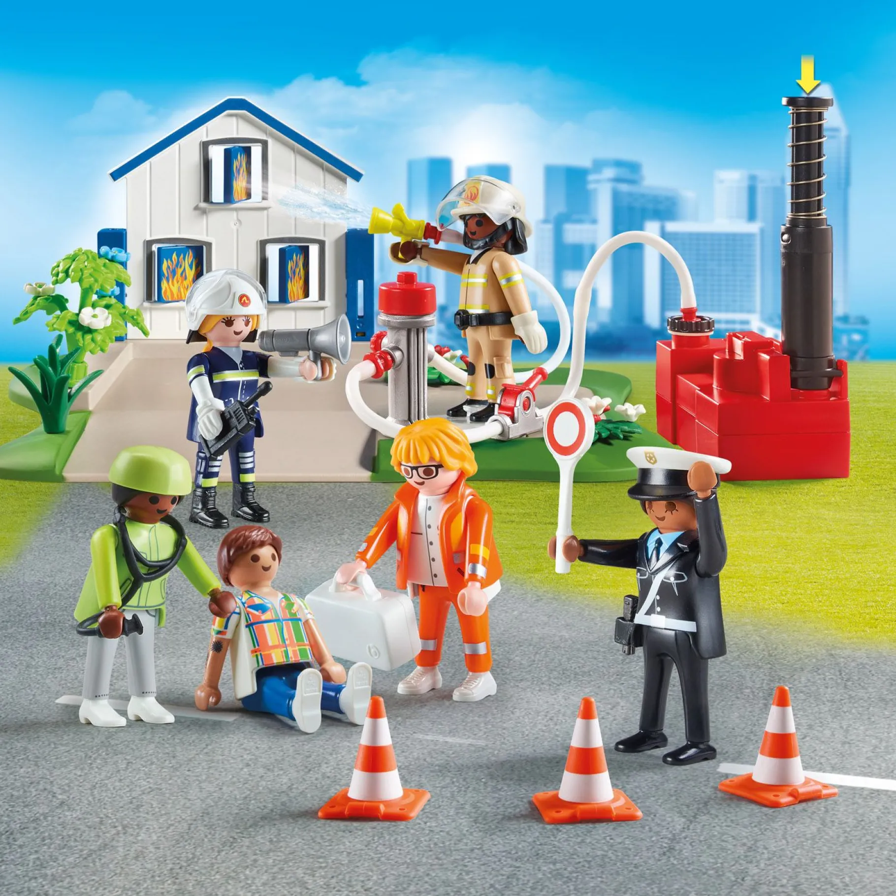 Jongens|Bouwstenen>Playmobil 70980 My Figures Reddingsmissie