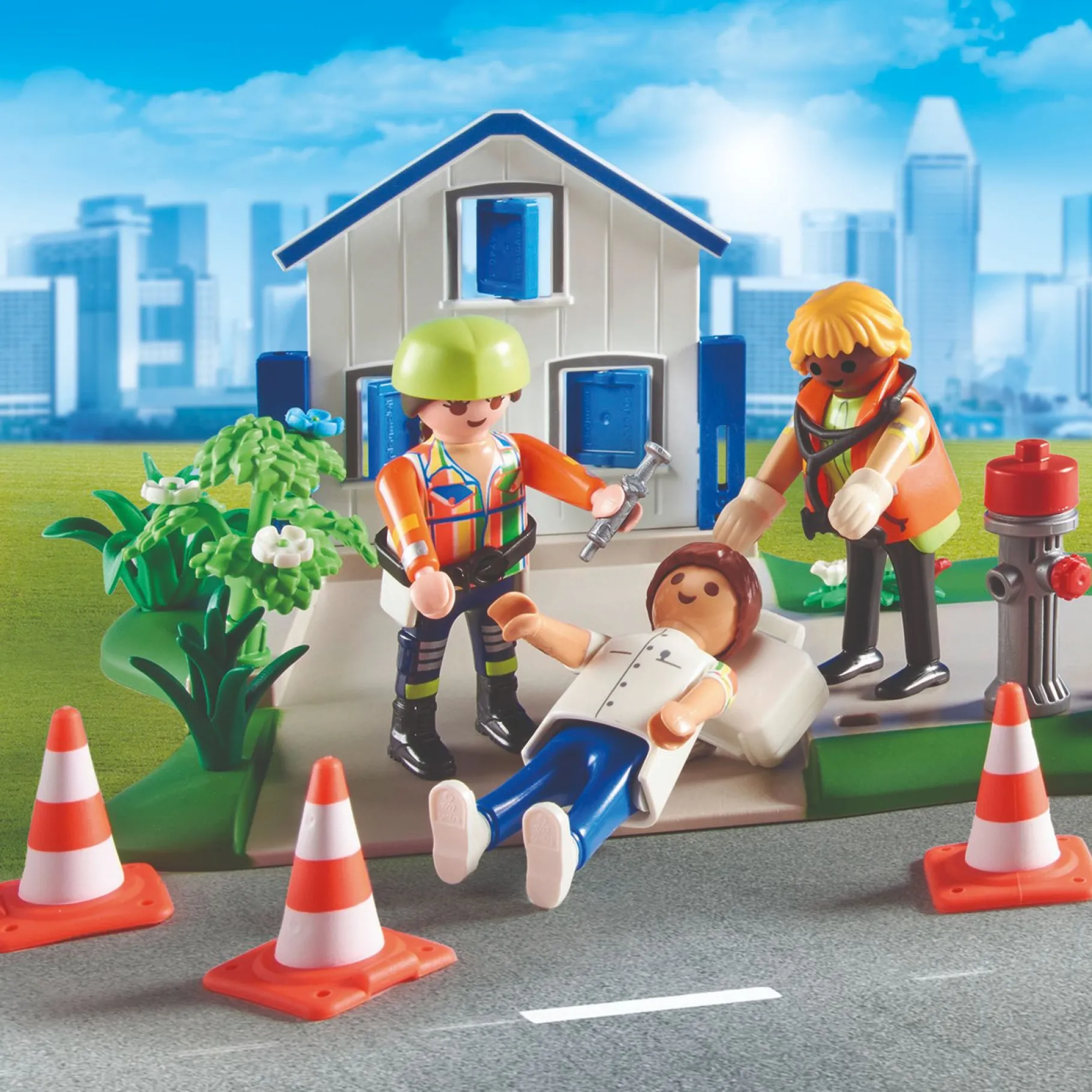 Jongens|Bouwstenen>Playmobil 70980 My Figures Reddingsmissie