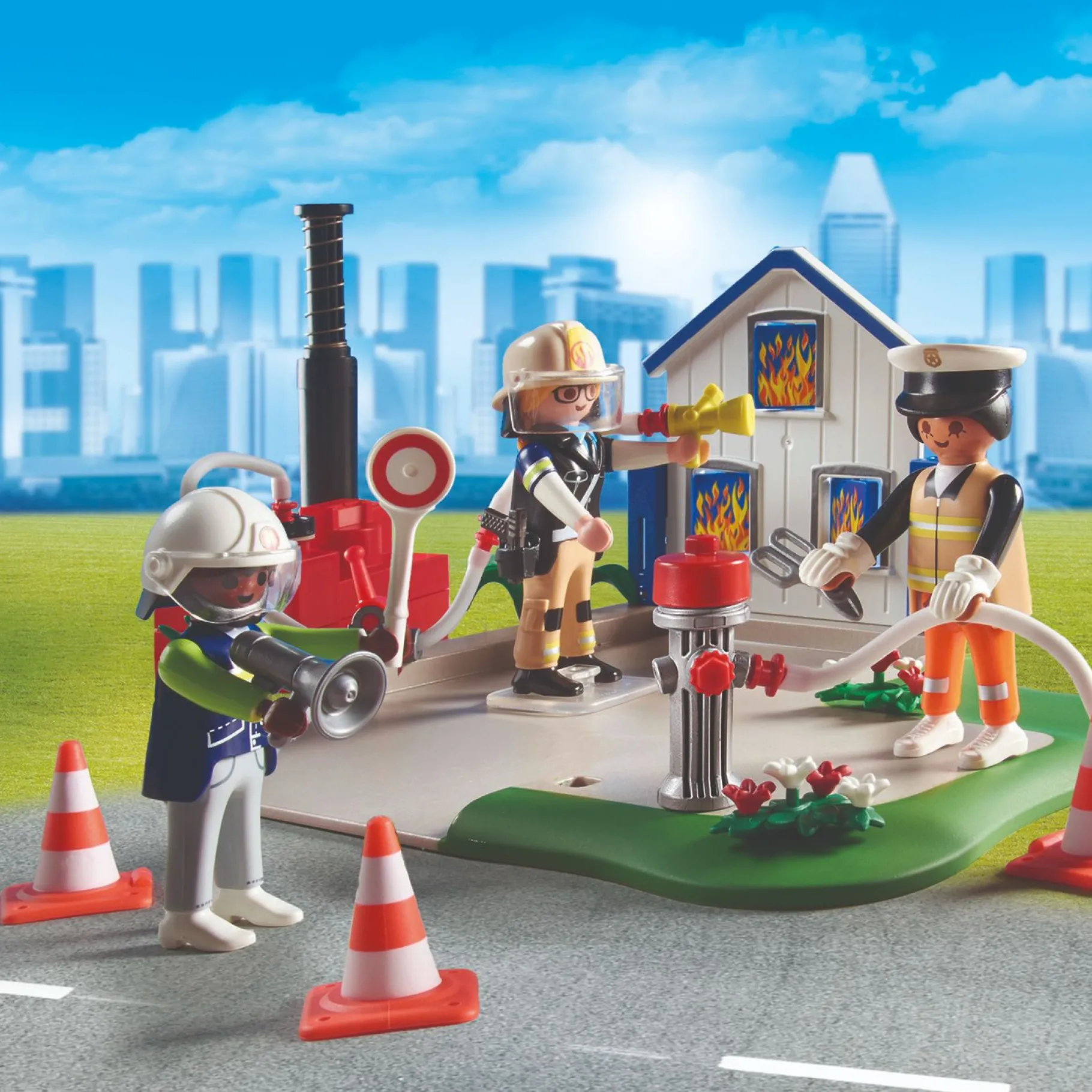Jongens|Bouwstenen>Playmobil 70980 My Figures Reddingsmissie