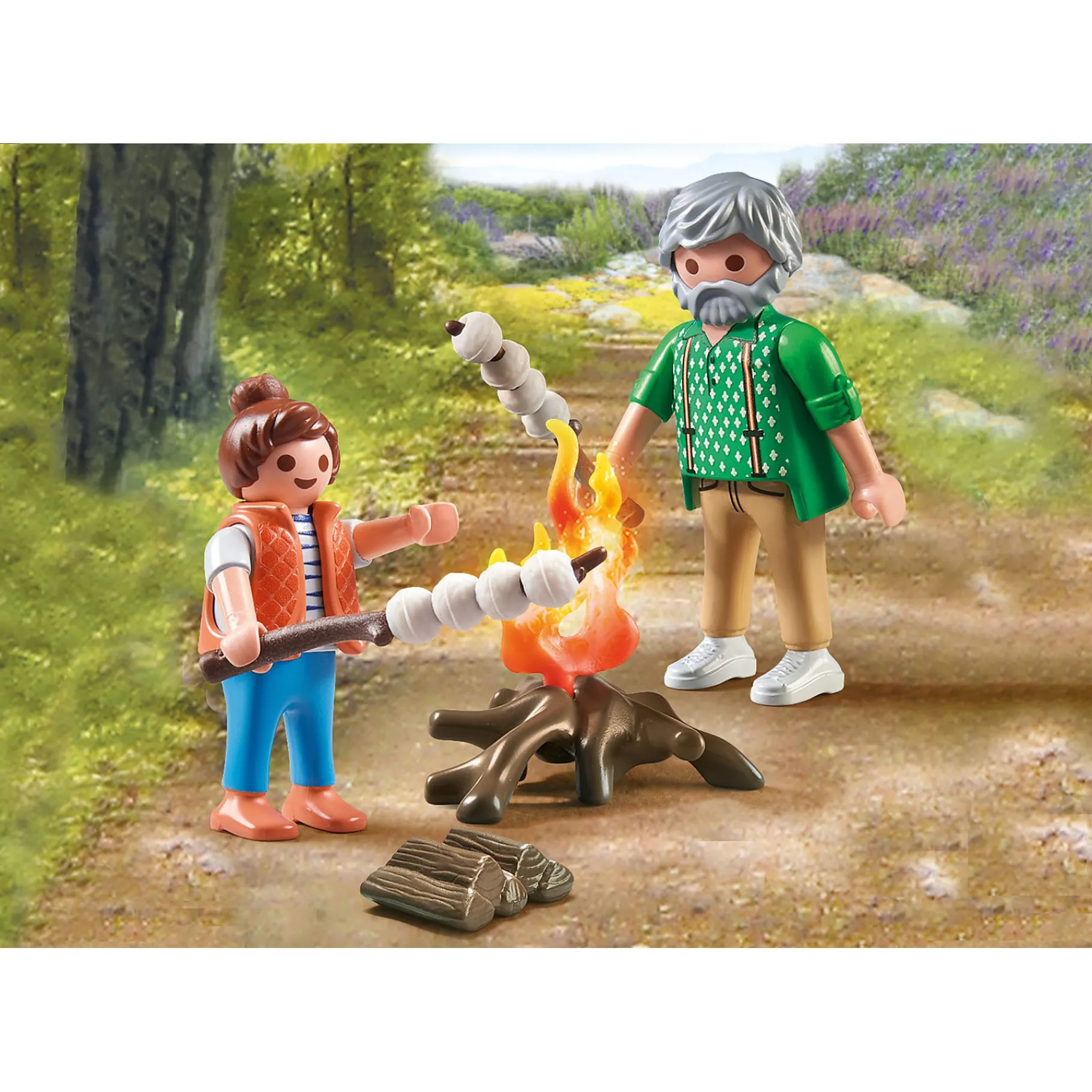 Jongens|Bouwstenen>Playmobil 71513 My Life Kampvuur Met Marshmallows