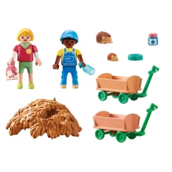 Jongens|Bouwstenen>Playmobil 71512 My Life Zorgen Voor De Egelfamilie