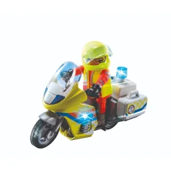 Jongens|Bouwstenen>Playmobil 71205 Noodmotorfiets met Zwaailicht