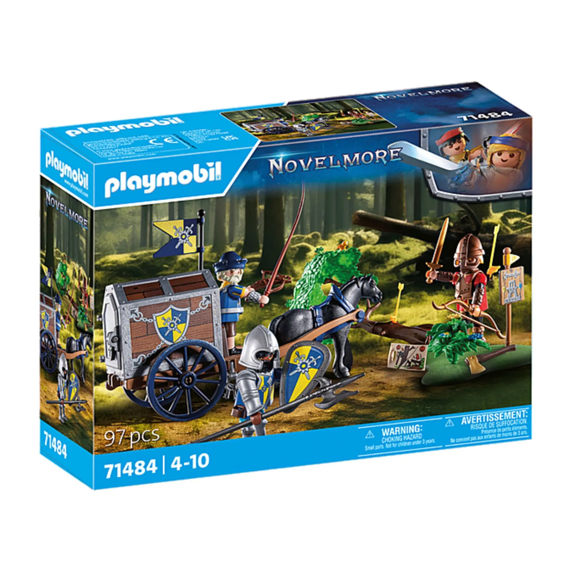 Jongens|Bouwstenen>Playmobil 71484 Novelmore Overval Op Transportwagen