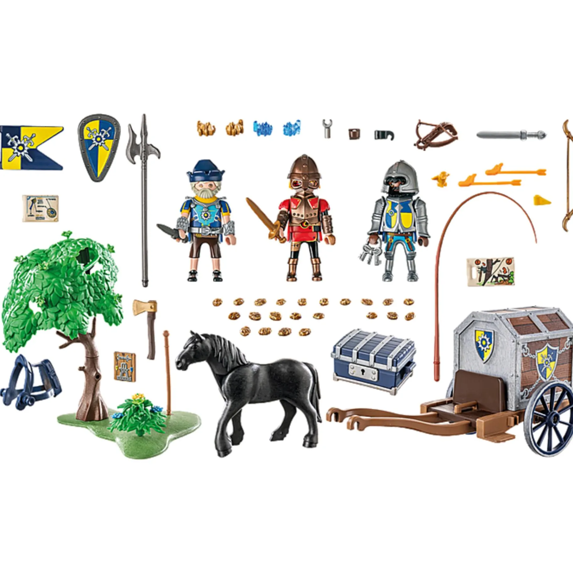 Jongens|Bouwstenen>Playmobil 71484 Novelmore Overval Op Transportwagen