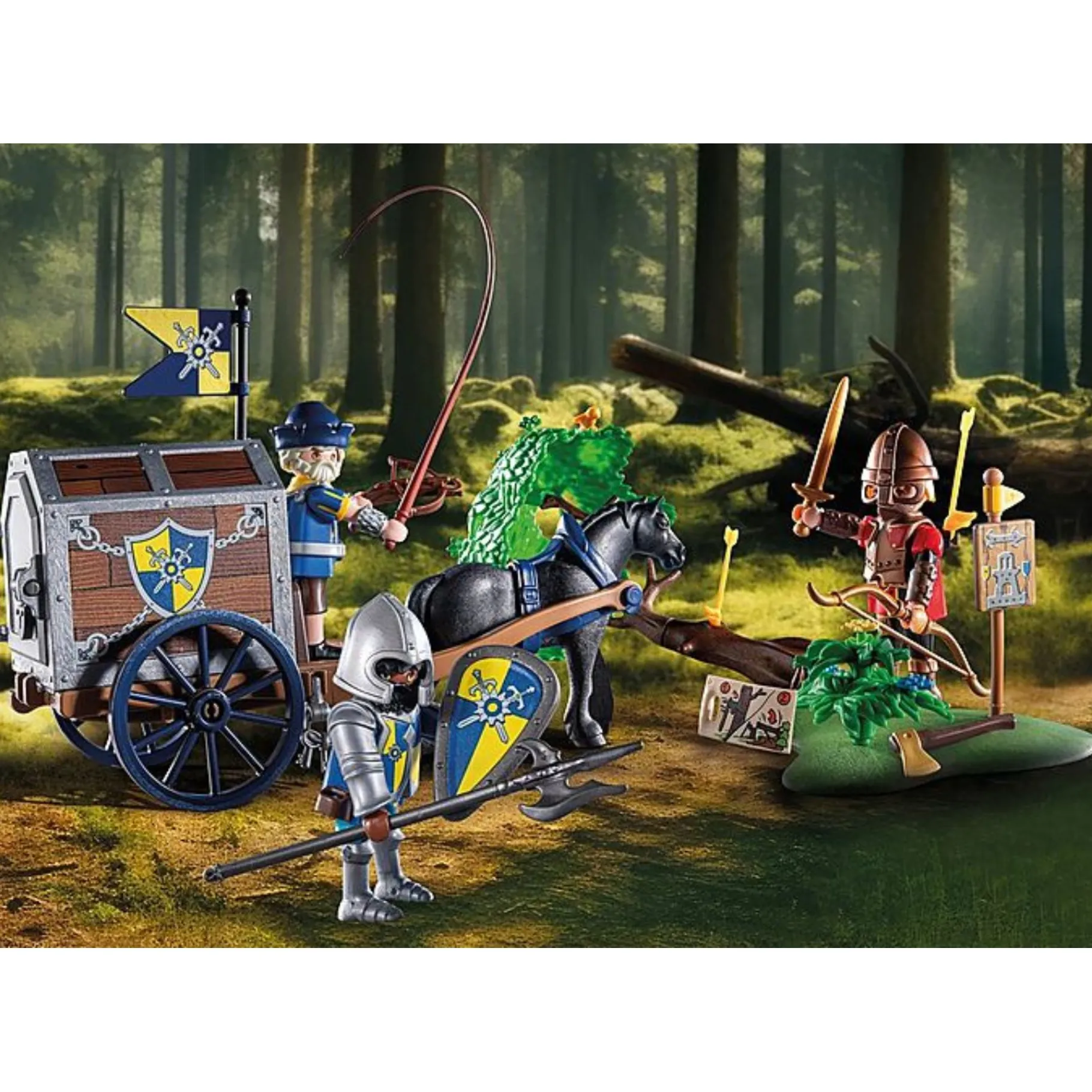 Jongens|Bouwstenen>Playmobil 71484 Novelmore Overval Op Transportwagen