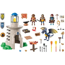 Jongens|Bouwstenen>Playmobil 71483 Novelmore Riddertoren Met Smid En  Draak